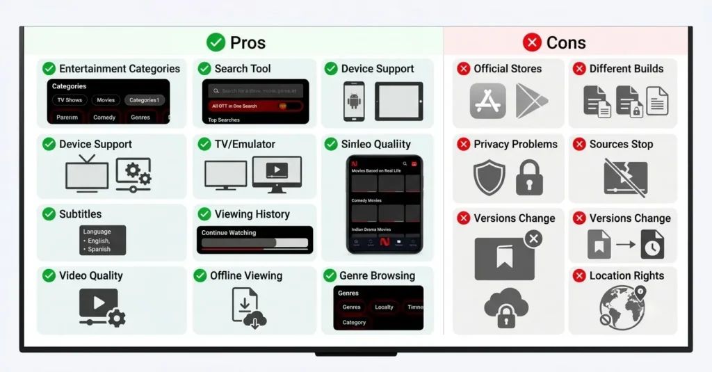 Netmirror Pros and Cons